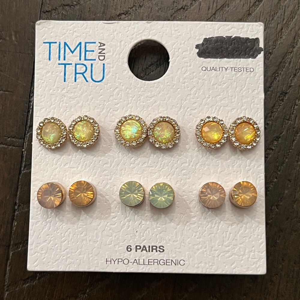 Multi Bronze Earring Set